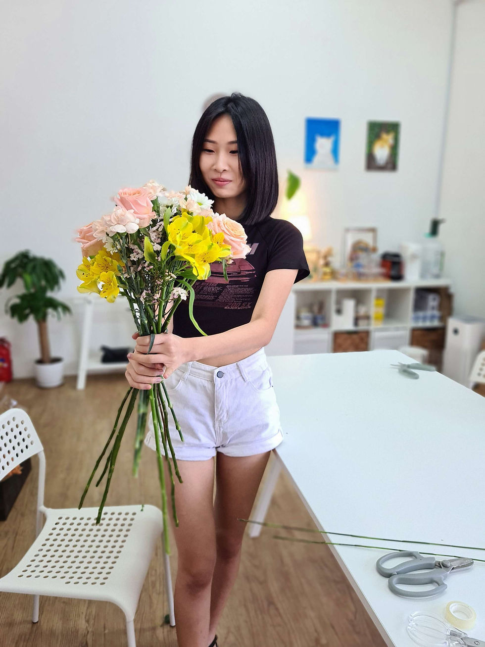 縮圖：Korean-Style Fresh Flower Bouquet Workshop