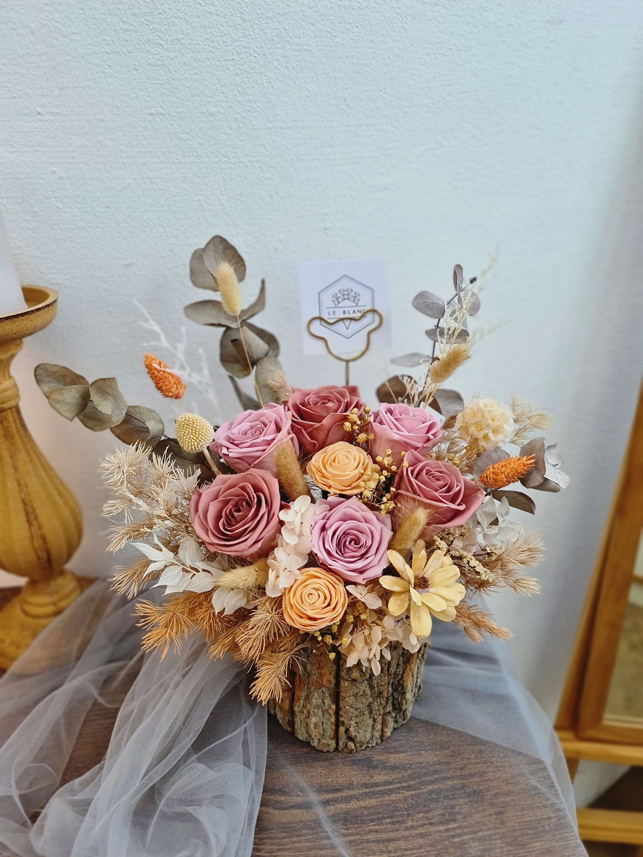 Nude Pink Table Top Flower