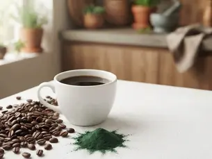 Taza de café funcional recién preparado