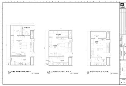 Interior 2D kitchen floor plan drafting on ArchiCAD AutoCAD Revit.jpg