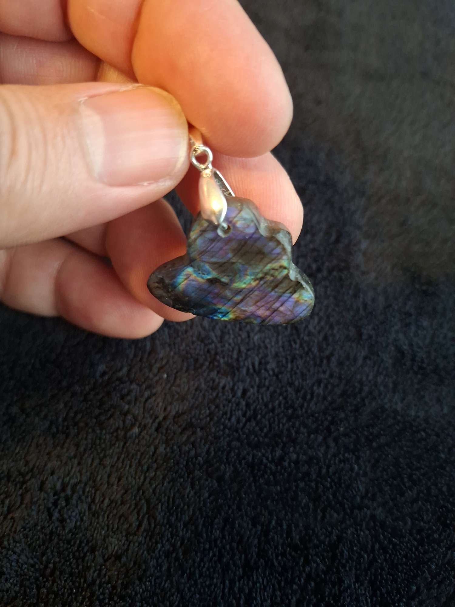 Pendentif Labradorite/Spectrolite n°17