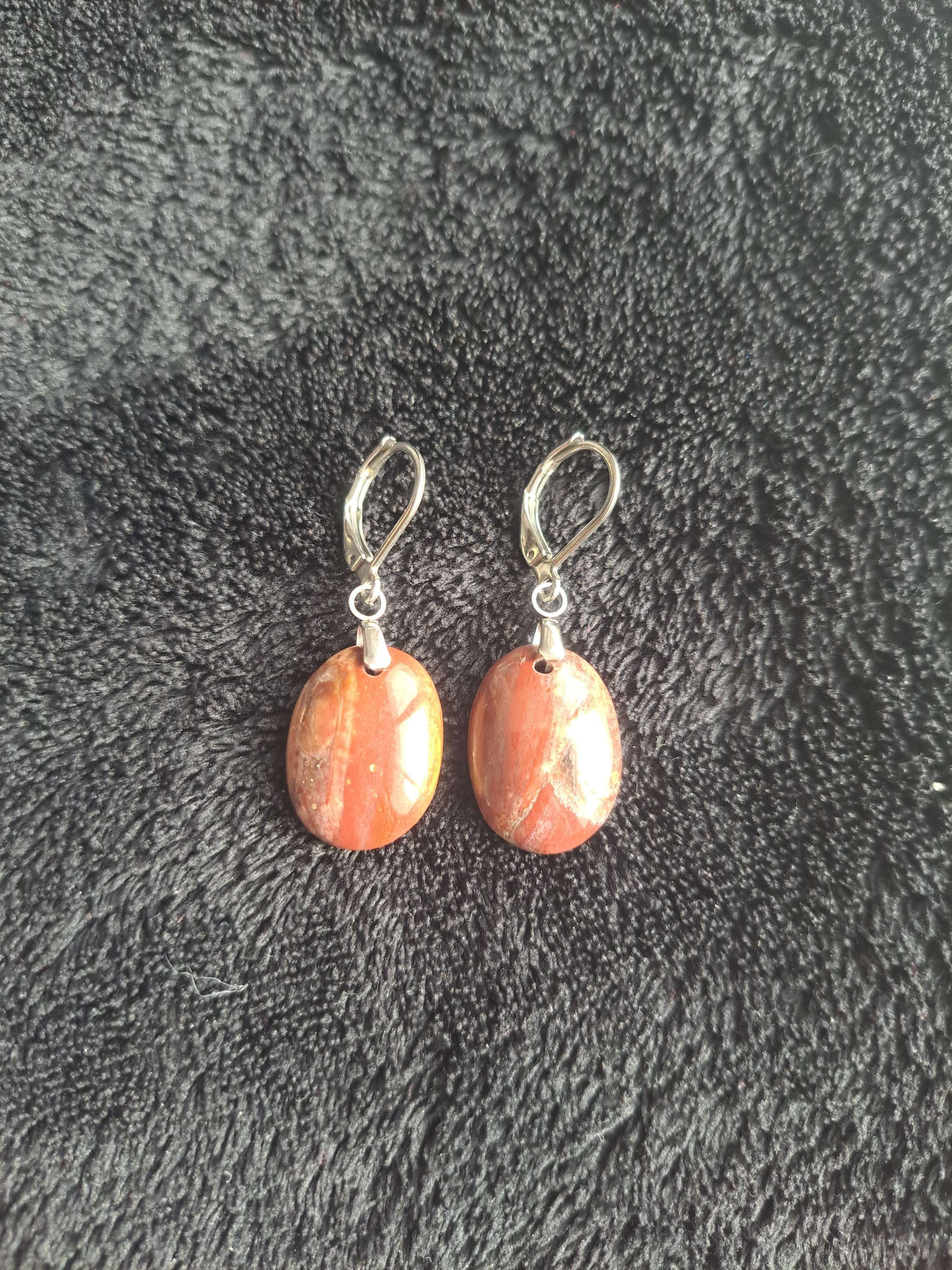 Boucles d'oreilles Bois Fossilisé n°1