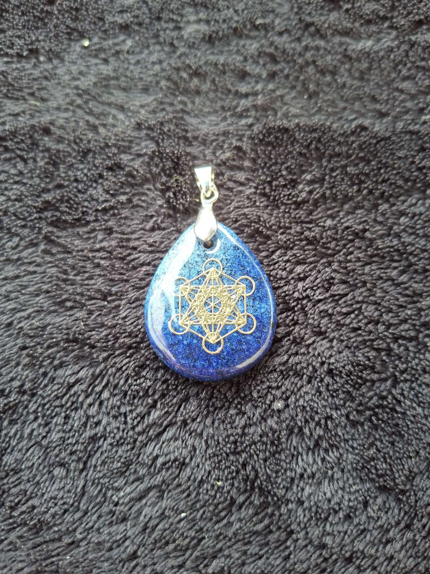 Pendentif Lapis Lazuli Métatron n°16
