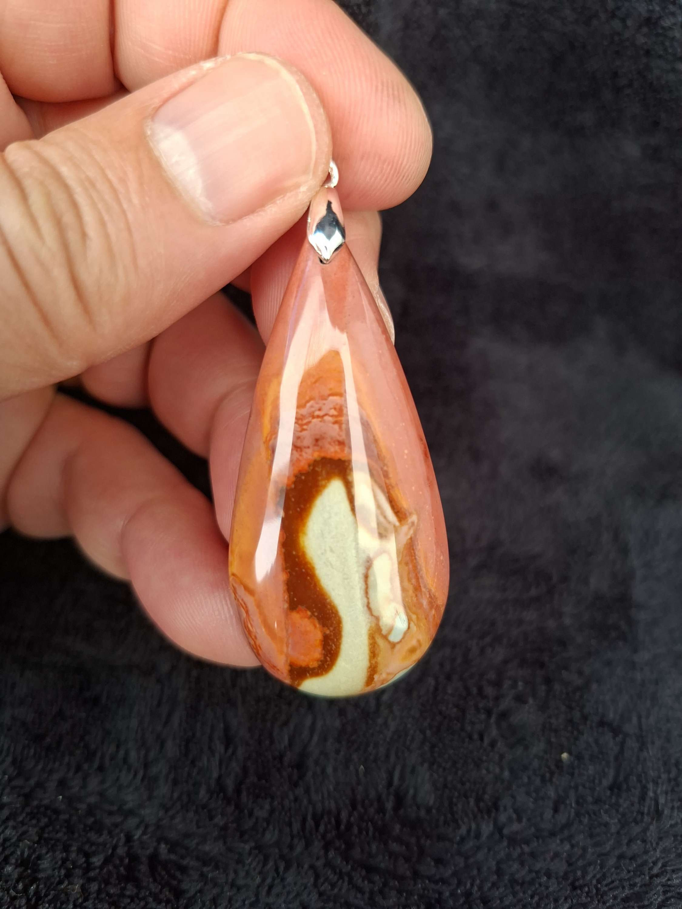 Pendentif Jaspe Polychrome xl n°7