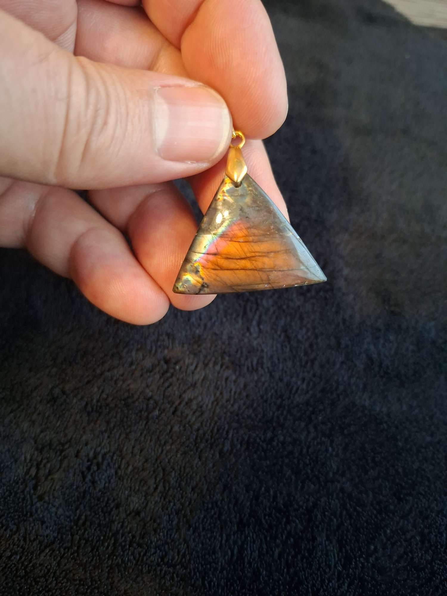 Pendentif Labradorite/Spectrolite n°35