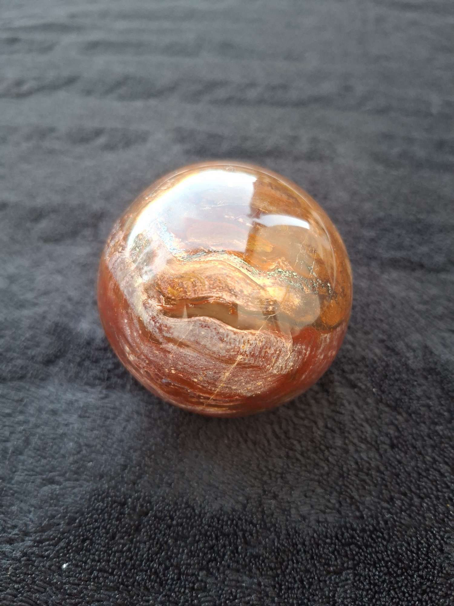 Sphère Bois Fossilisé n°15 (0.32kg) Madagascar 