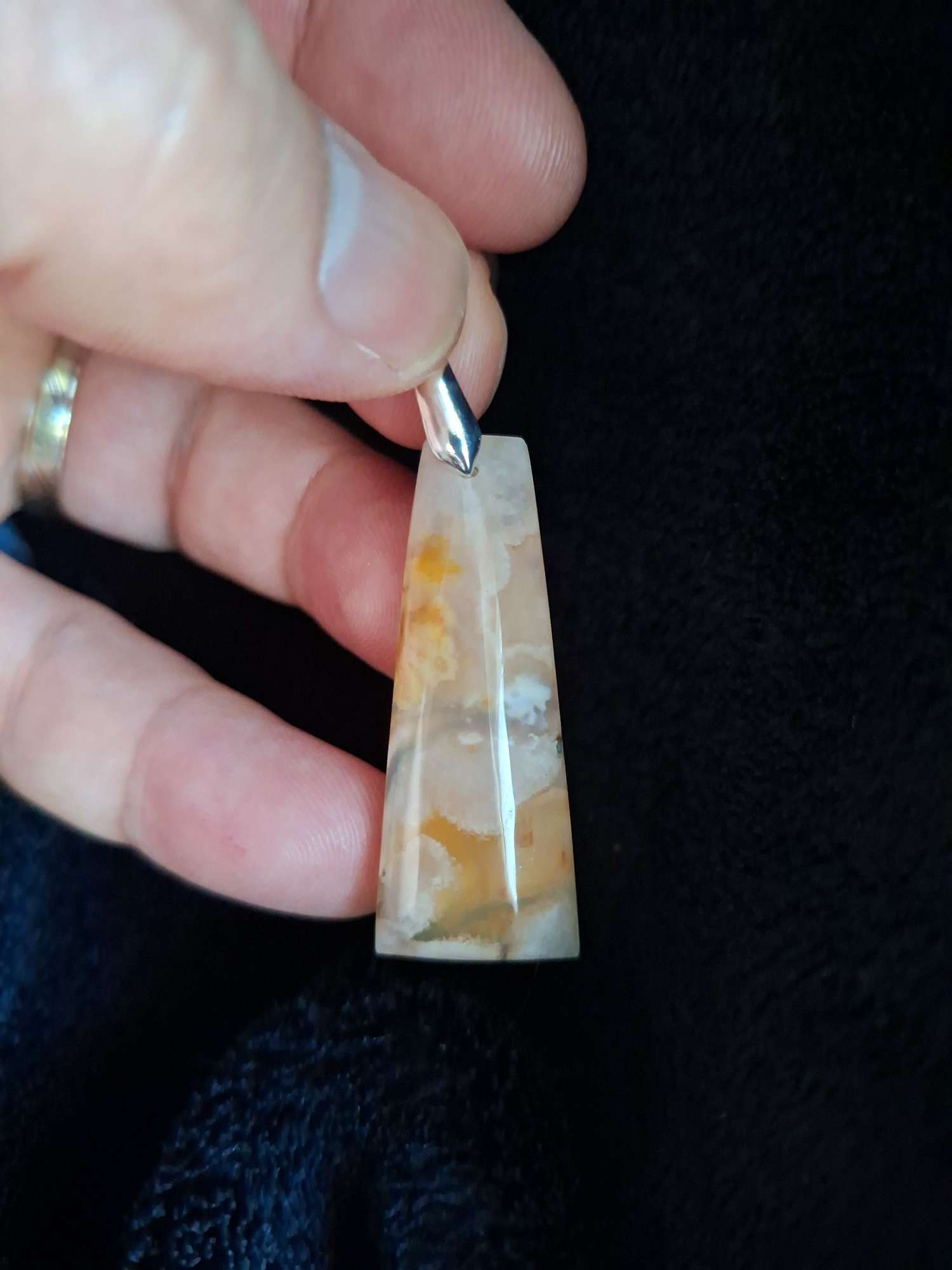 Pendentif Agate Fleur n°7