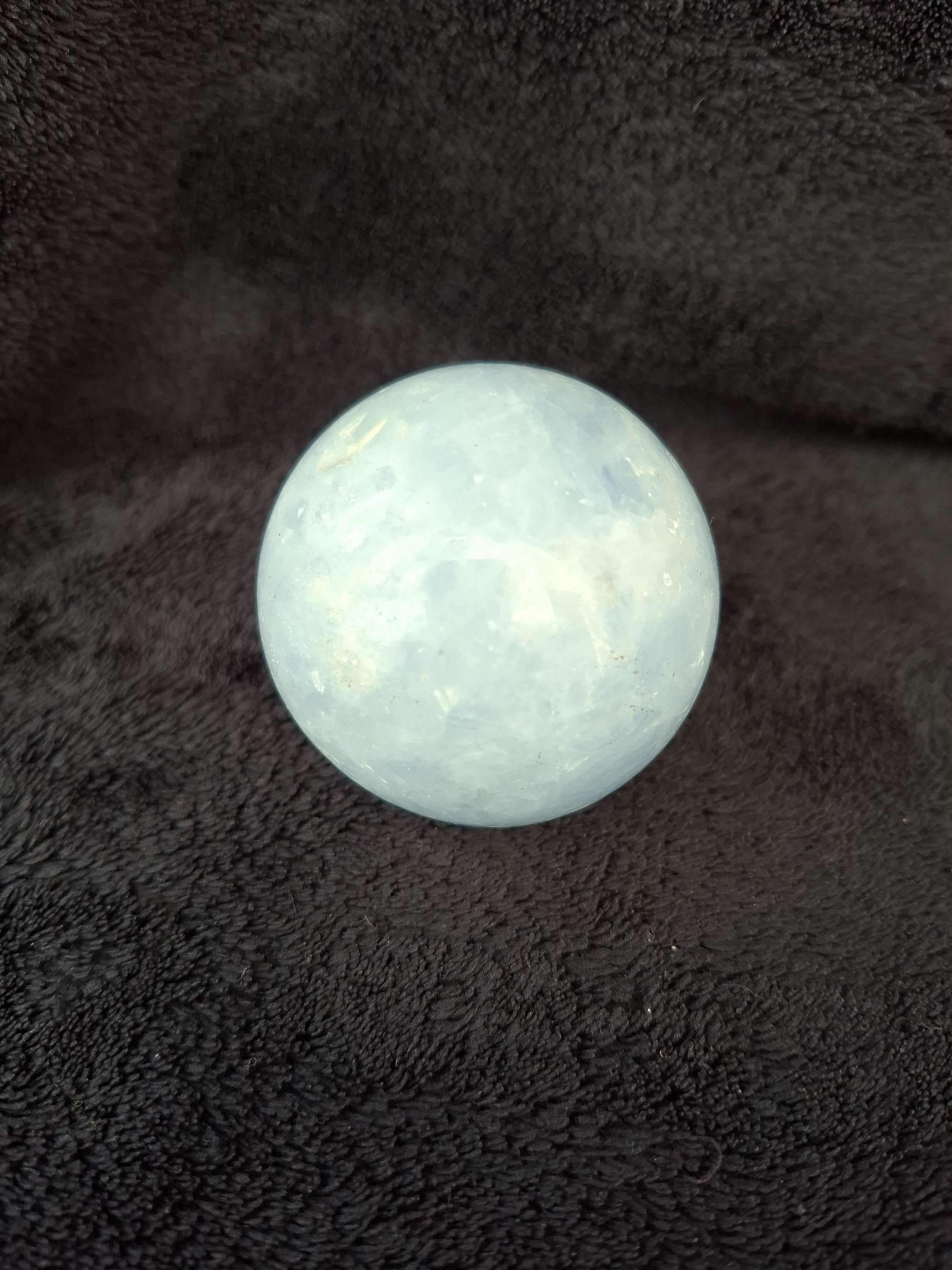 Sphère Calcite Bleue n°5 (0.26kg) Madagascar