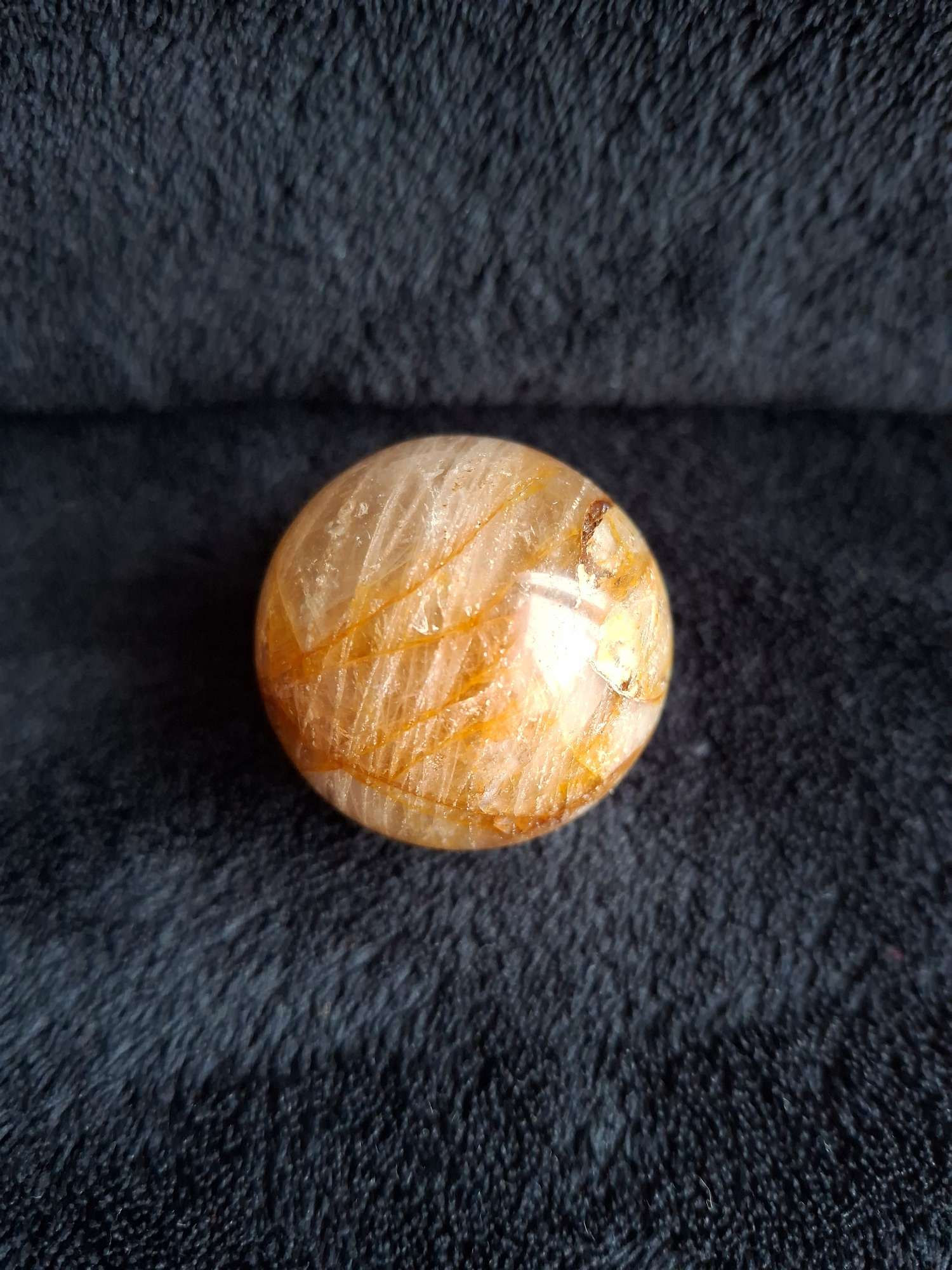 Sphère Quartz Hématoïde Jaune n°2 (0.1kg) Madagascar 