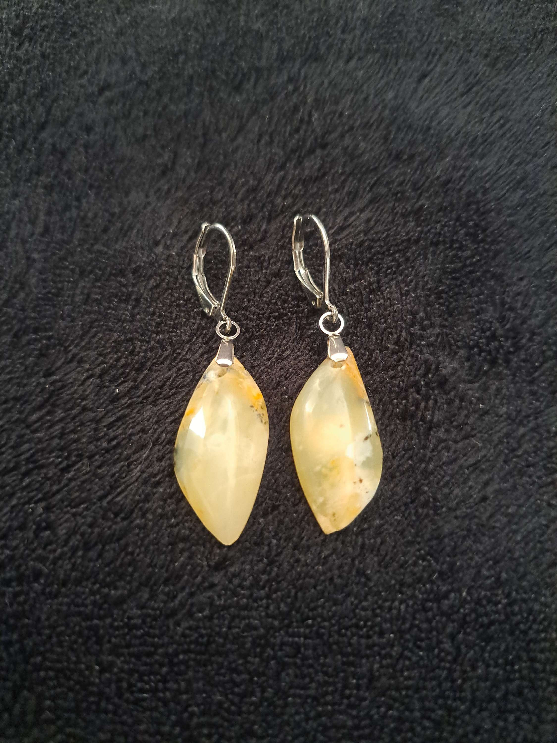 Boucles d'oreilles Agate Fleur n°1