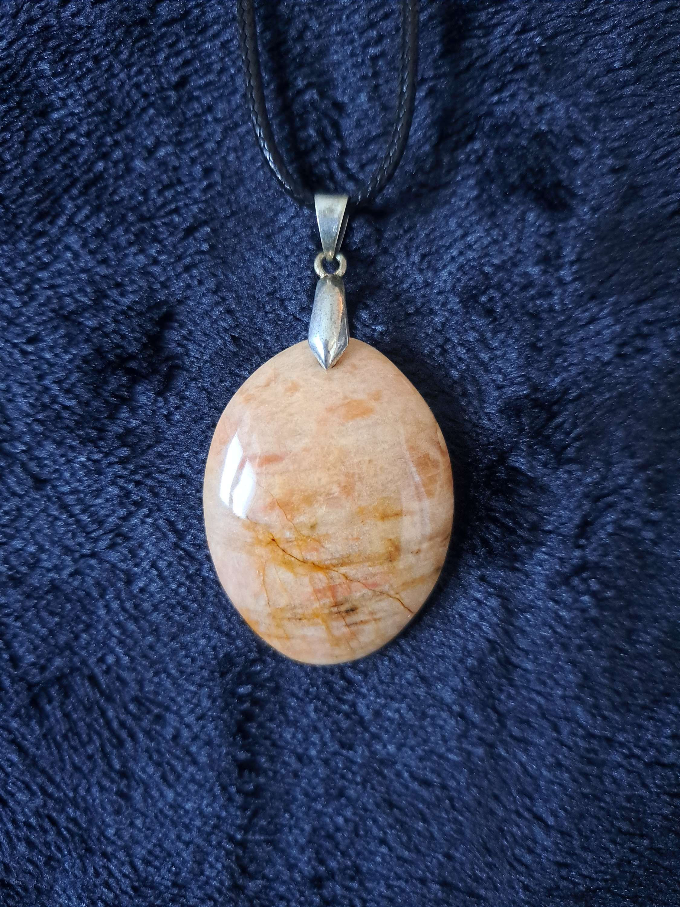 Pendentif Pierre de Lune Pêche n°5