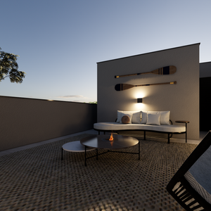 terraço decorado