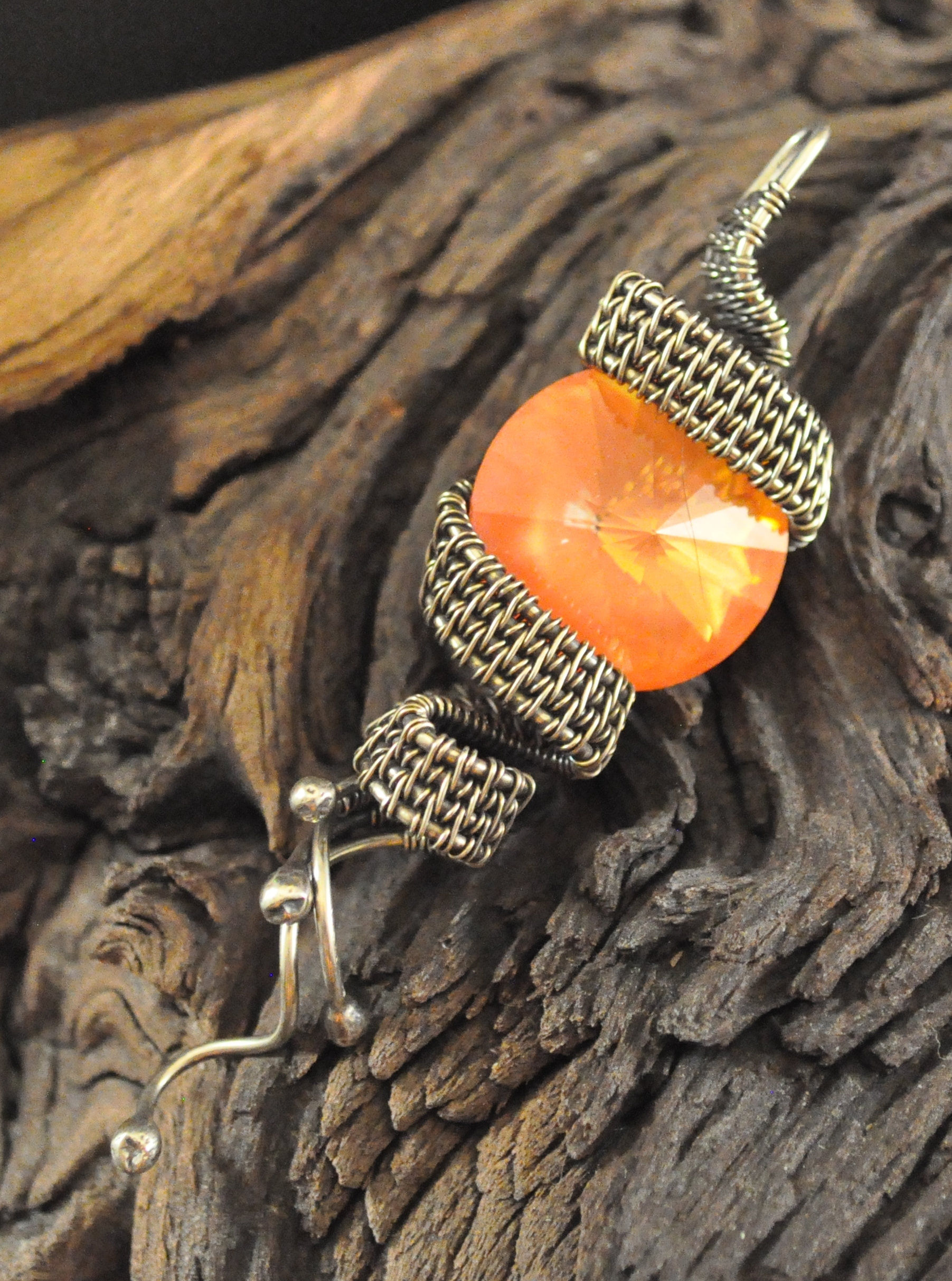 Bright Orange Scribble Large