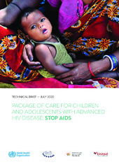 Package of care for children and adolescents with advanced HIV disease: stop AIDS