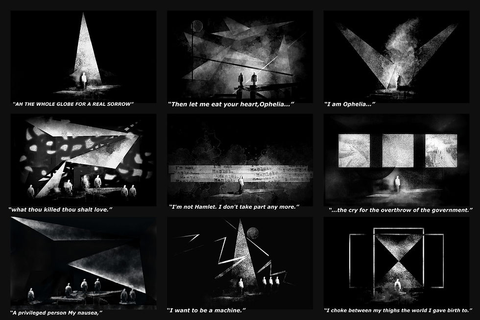 Hamlet-machine Storyboards
