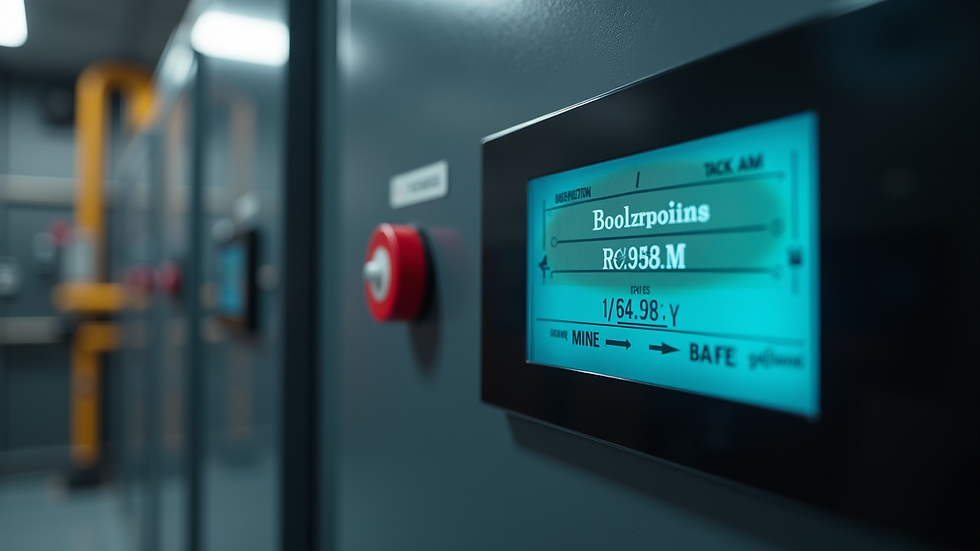 Close-up view of a boiler control panel with digital display