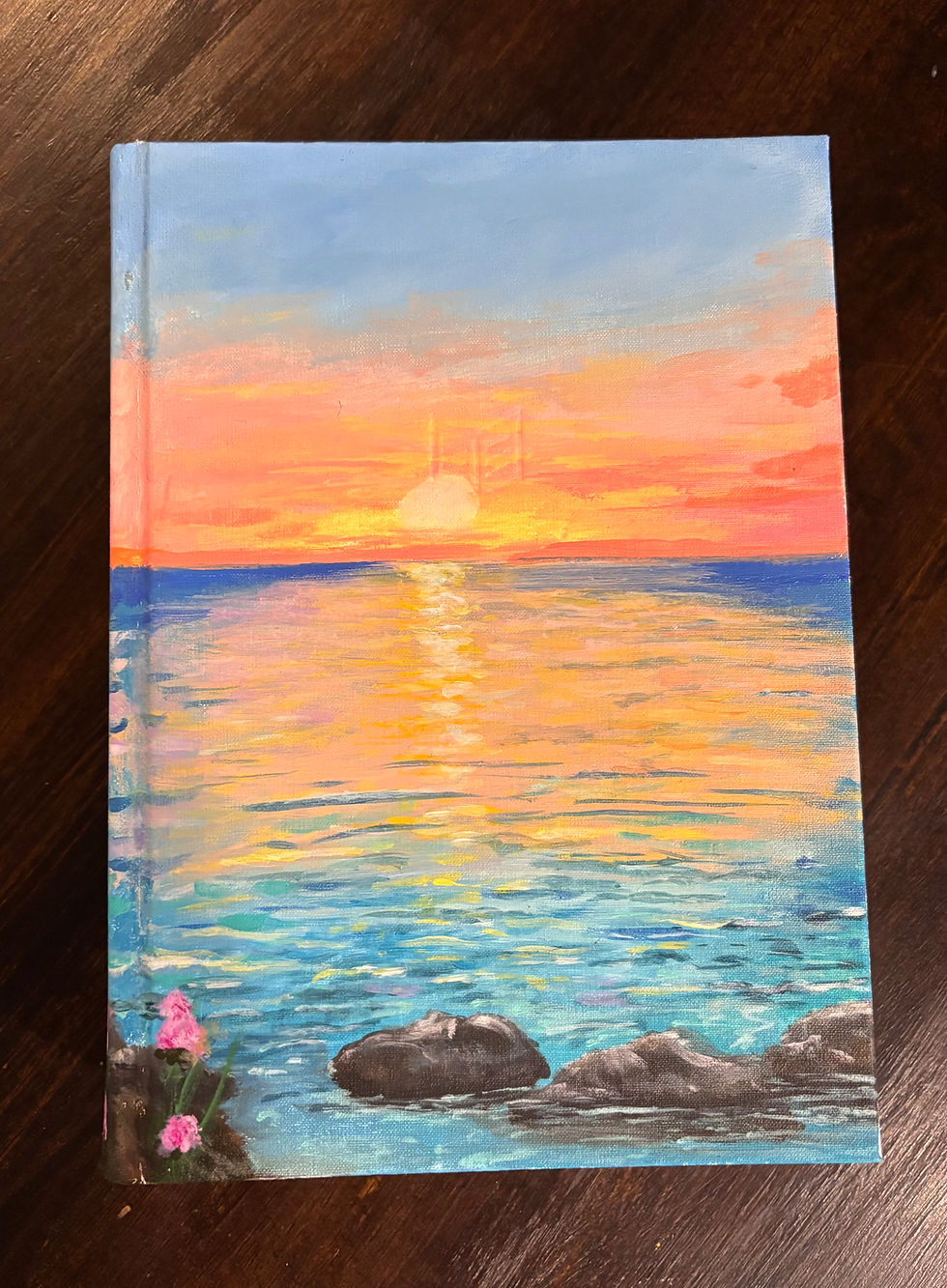 Thumbnail: By Faith Series - "Solid Rock" Hand Painted Devotional Bible