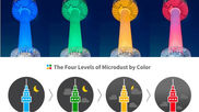 The N. Seoul Tower’s Air Quality Lights: 