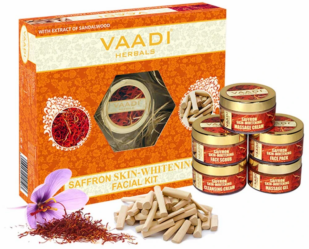 VAADI Saffron Skin-Whitening Facial Kit With Sandalwood Extract (270 gms)