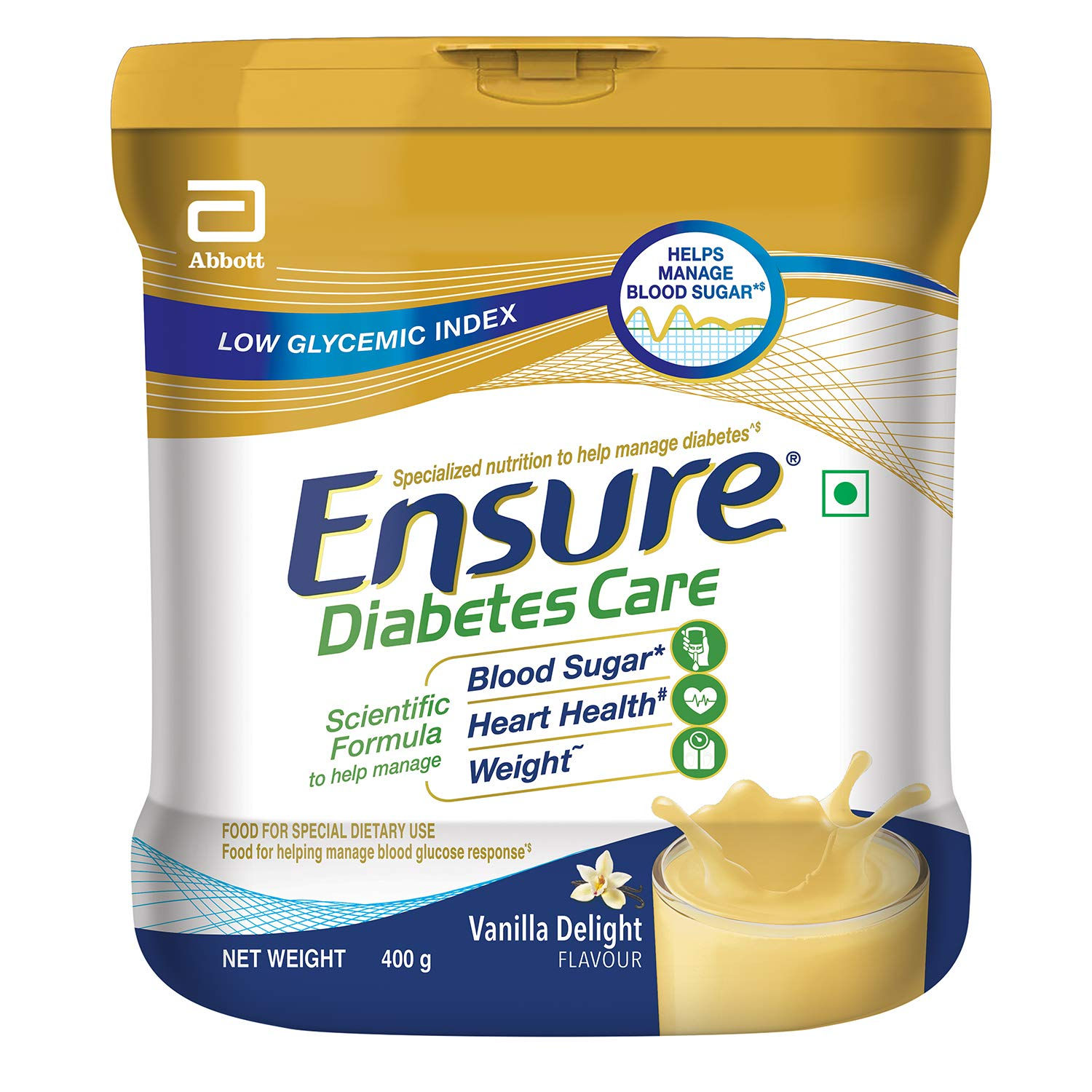 Ensure Diabetes Care Adult Nutrition Health Drink- 400g (Vanilla)