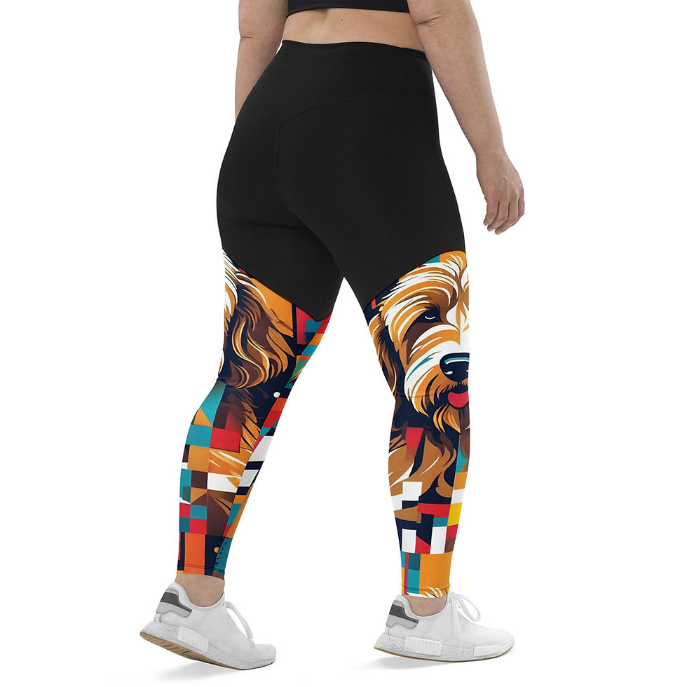 Thumbnail: Geo Doodle Athletic Leggings
