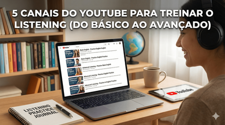 5 Canais do YouTube para Treinar o Listening (Do Básico ao Avançado)