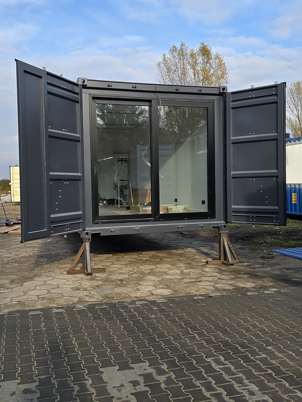 Thumbnail: 12m / 40ft Modern Glass-Front Container Office / Studio