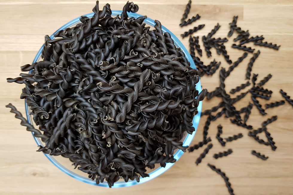 fusilli-lentille-beluga-pates-sans-glute