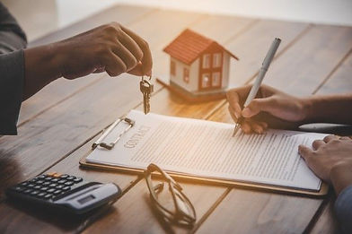 signing of contract for a property