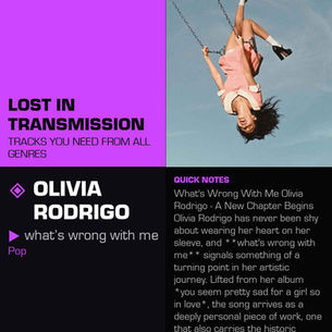 Olivia Rodrigo what’s wrong with me Meaning and Review