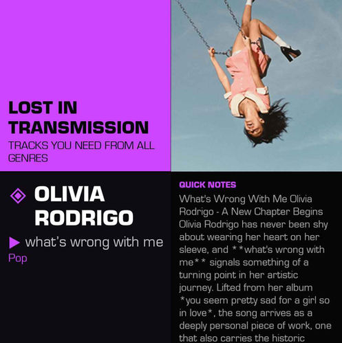 Olivia Rodrigo what’s wrong with me Meaning and Review