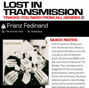 Franz Ferdinand Audacious Meaning and Review