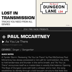 Paul McCartney As You Lie There Meaning and Review