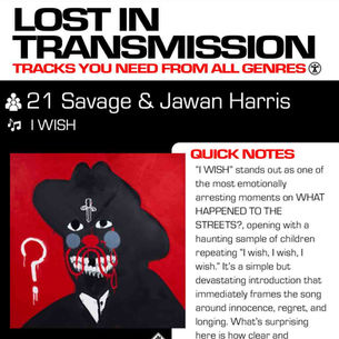 21 Savage & Jawan Harris I WISH Meaning and Review