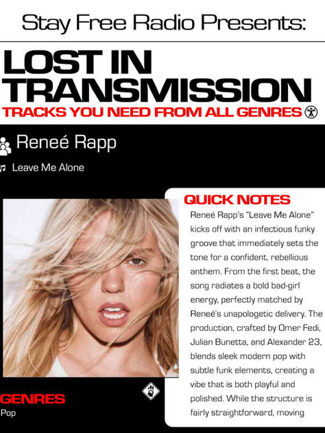 Reneé Rapp Leave Me Alone Meaning and Review