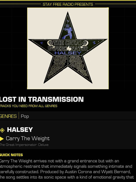 Halsey Carry The Weight Meaning and Review