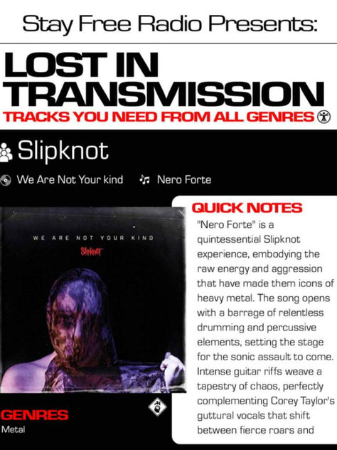 Slipknot Nero Forte Meaning and Review