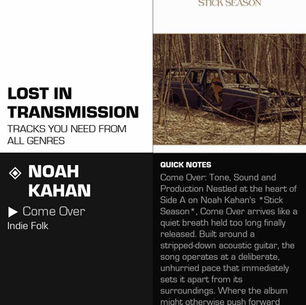 Noah Kahan Come Over Meaning and Review