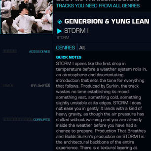 GENER8ION & Yung Lean STORM I Meaning and Review