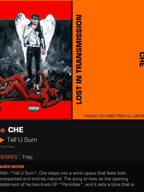Che Tell U Sum Meaning and Review