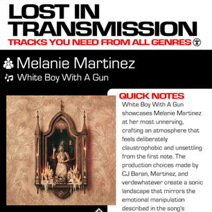 Melanie Martinez White Boy With A Gun Meaning and Review