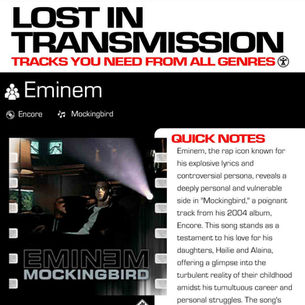 Eminem Mockingbird Meaning and Review 