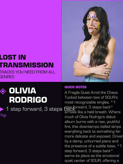 Olivia Rodrigo 1 step forward, 3 steps back Meaning and Review