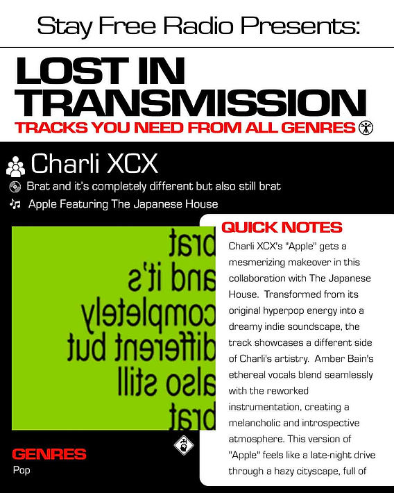 Charli XCX Apple Featuring The Japanese House Meaning