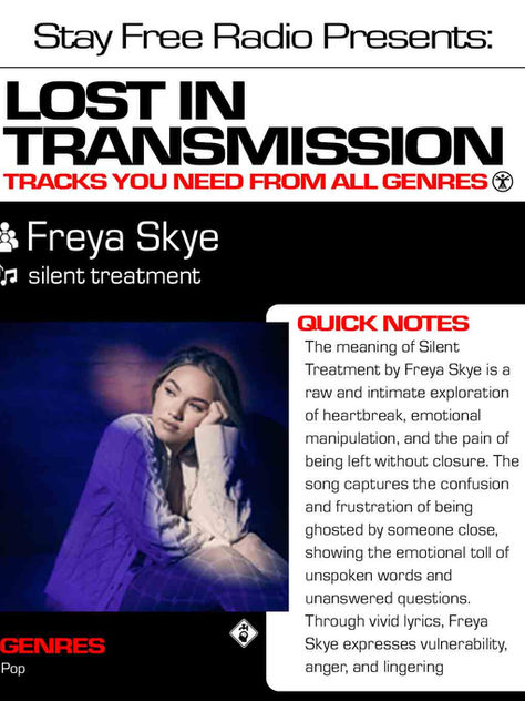 Freya Skye Silent Treatment Meaning and ReviewÂ