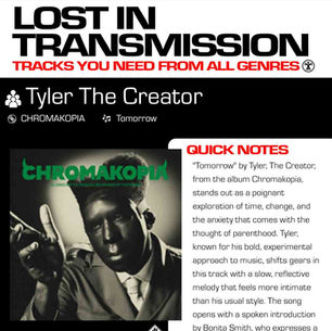 Tyler The Creator Tomorrow Meaning and Review