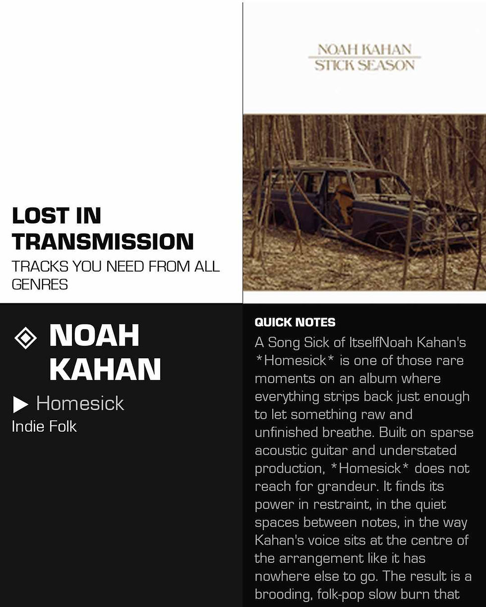 Noah Kahan Homesick Meaning and Review