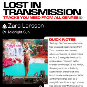 Zara Larsson Midnight Sun Meaning and Review