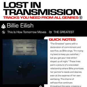 Billie Eilish THE GREATEST Meaning and Review