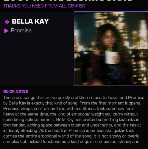 Bella Kay Promise Meaning and Review